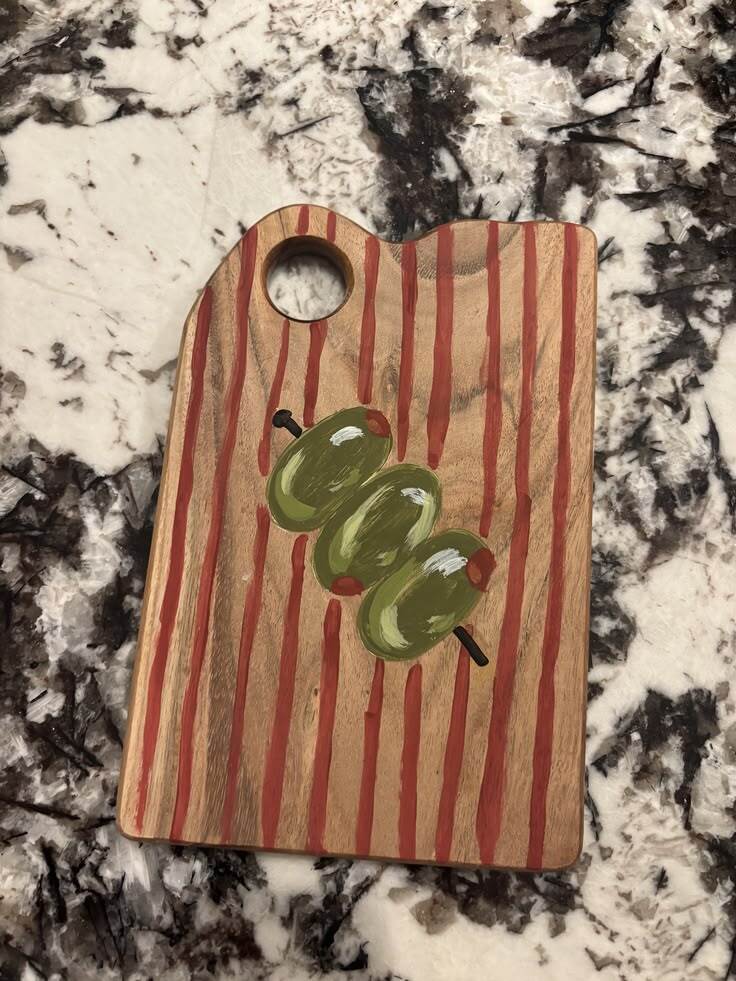 Charcuterie board painting inspo